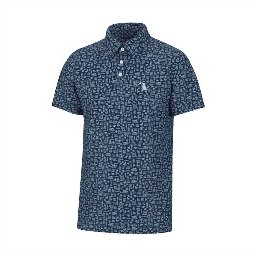 NEW LOCAL BOY OUTFITTERS boy's dirty myrtle polo shirt in navy